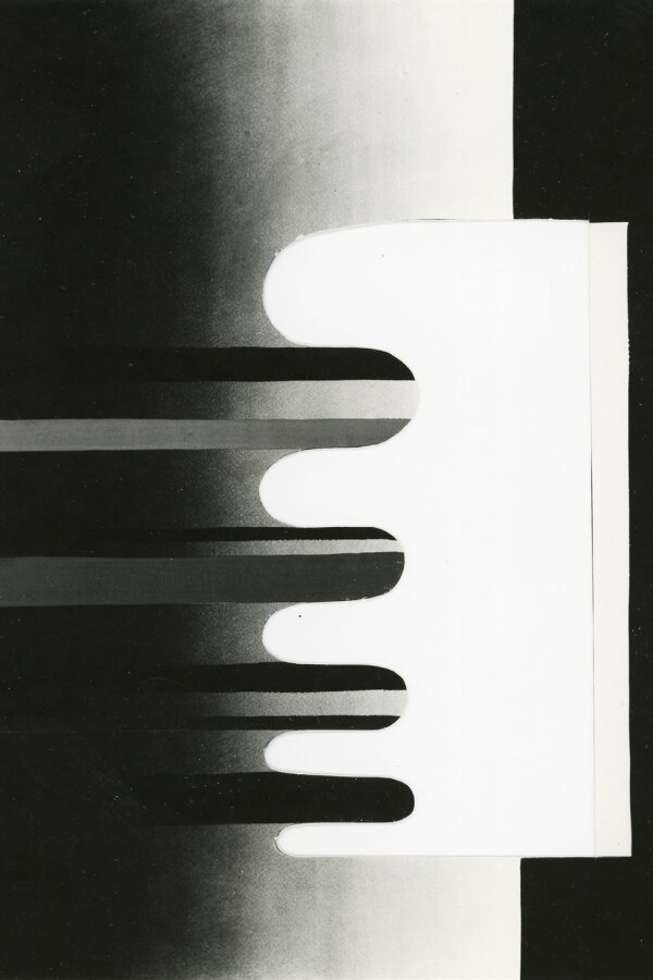 Jan Berdyszak, Płynne i proste 1971, (nečitelné) tempera